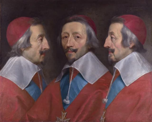 Triple portrait of Cardinal de Richelieu