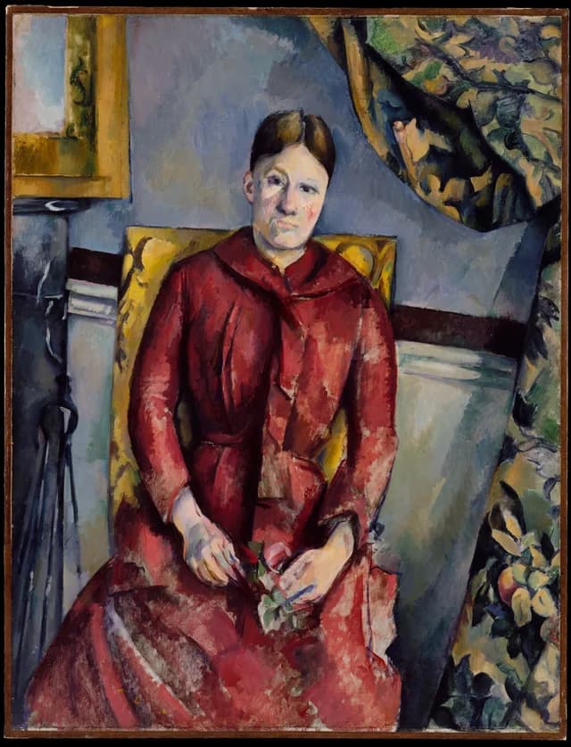 Madame Cézanne in a Red Dress