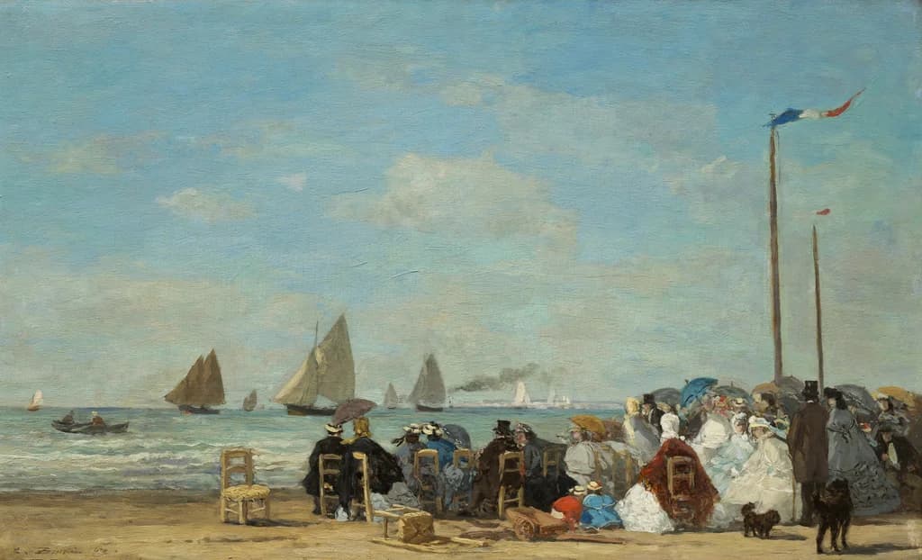 Escena de playa en Trouville