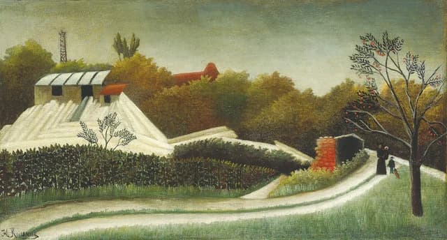 Sägewerk am Rande von Paris