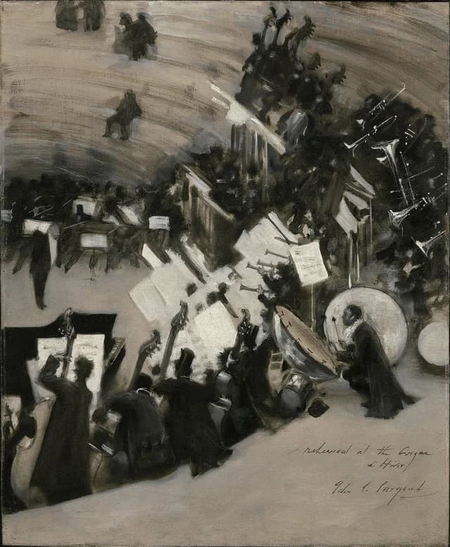 Rehearsal of the Pasdeloup Orchestra at the Cirque d'Hiver
