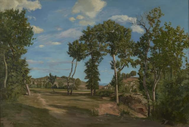 Landscape by the Lez River