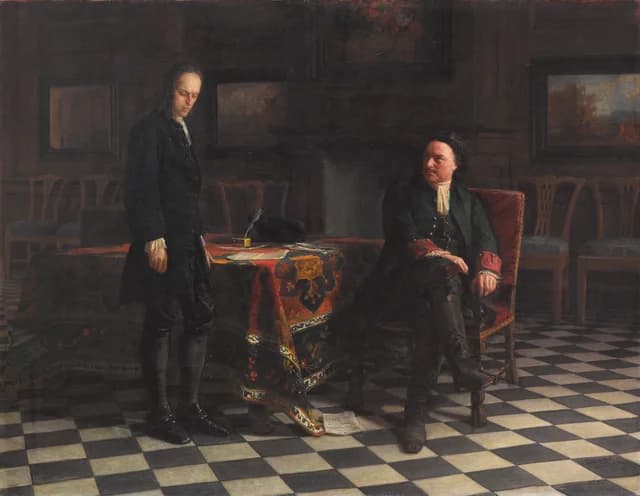 Peter the Great Interrogating the Tsarevich Alexei Petrovich at Peterhof