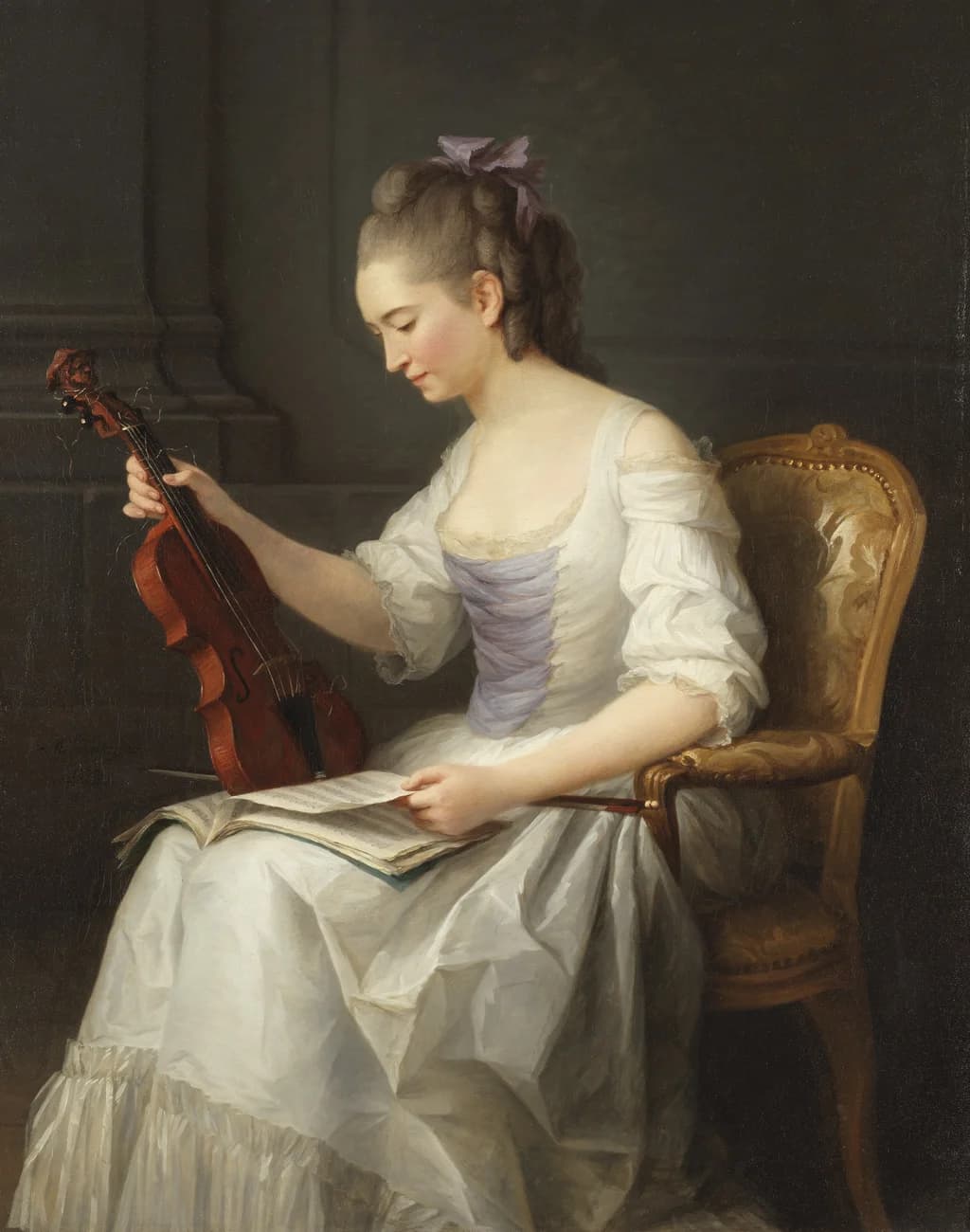 Portrait of a violinist