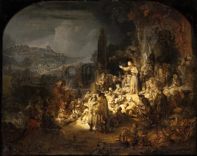 John the Baptist Preaching