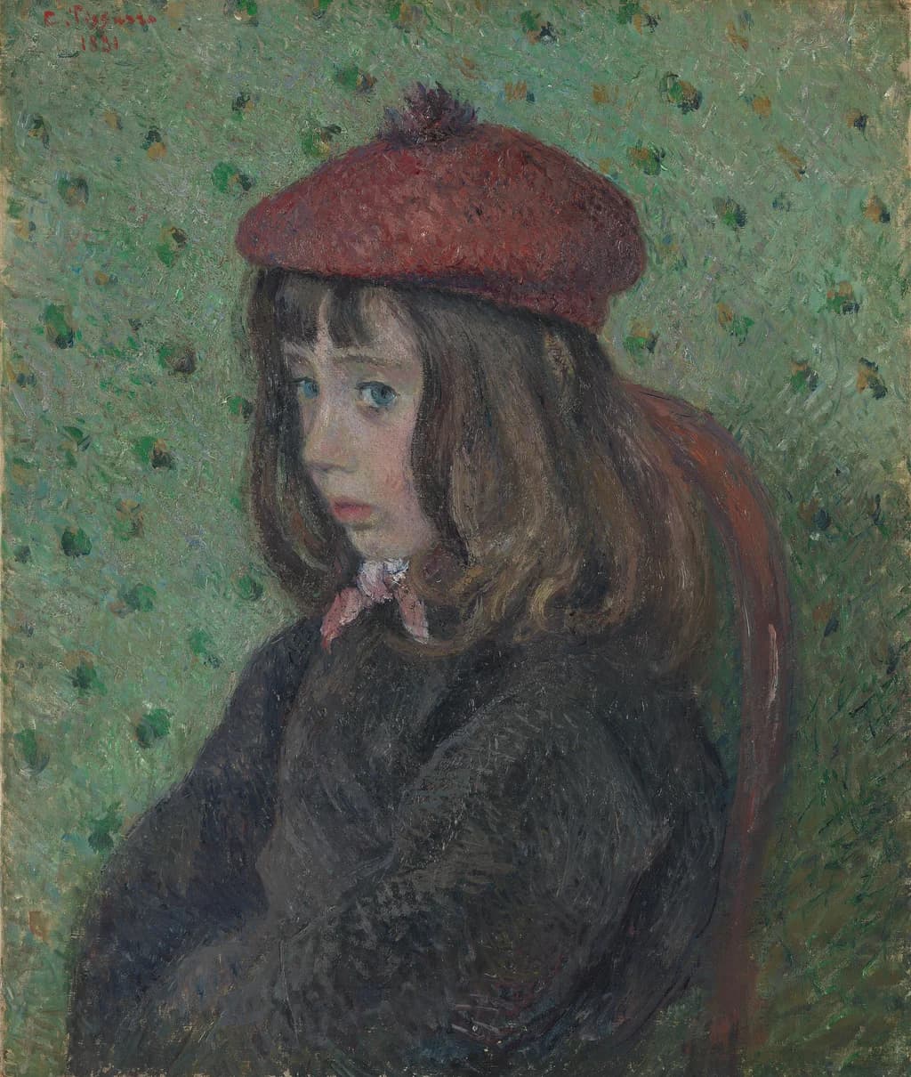 Felix Pissarro Wearing a Red Beret