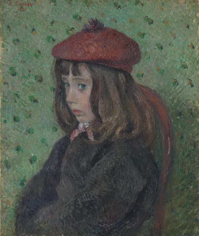 Felix Pissarro Wearing a Red Beret