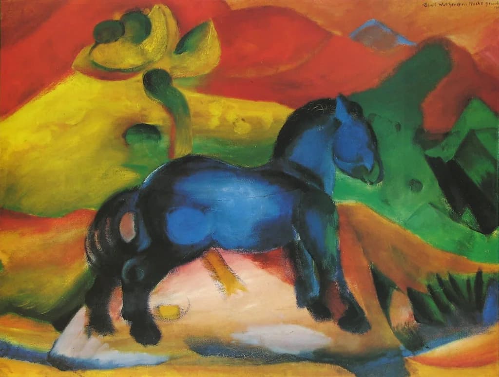Blue horse