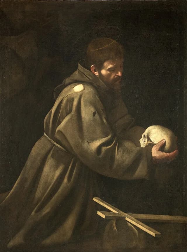 Der heilige Franziskus in Meditation