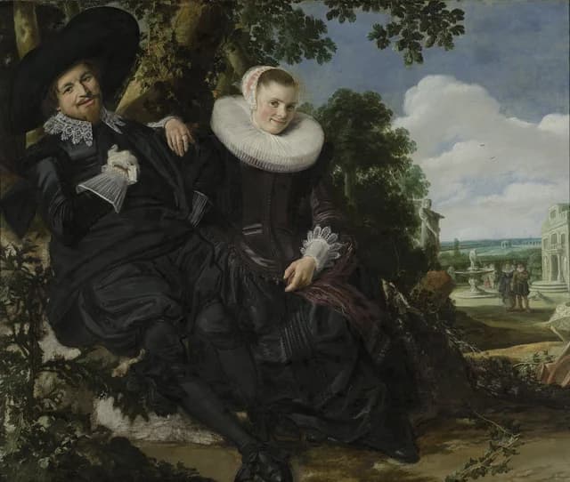 Portrait of a Couple probably Isaac Massa and Beatrix van der Laen