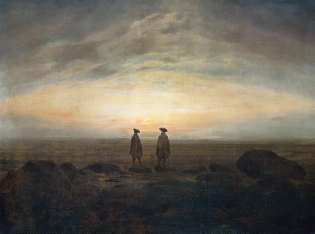 Two Men by the Sea