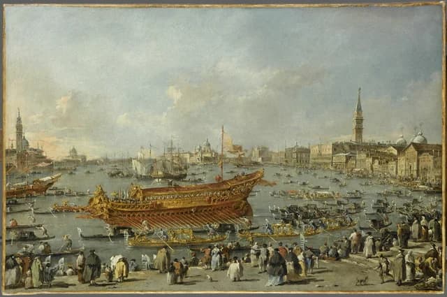 The Doge Alvise IV. Mocenigo on the Bucentaur near the Riva di Sant'Elena