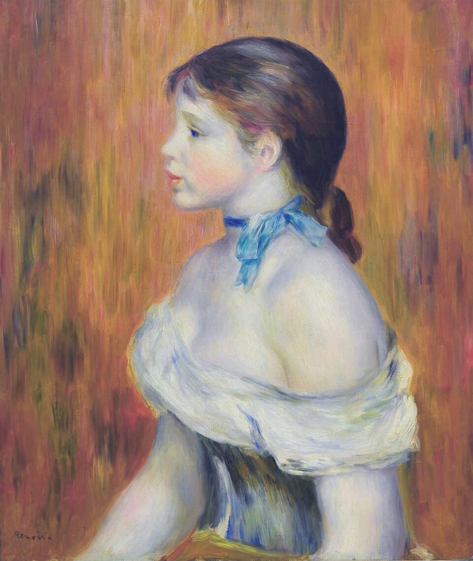 Young Woman with a Blue Choker
