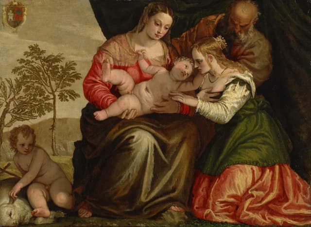 Die mystische Vermählung der heiligen Katharina