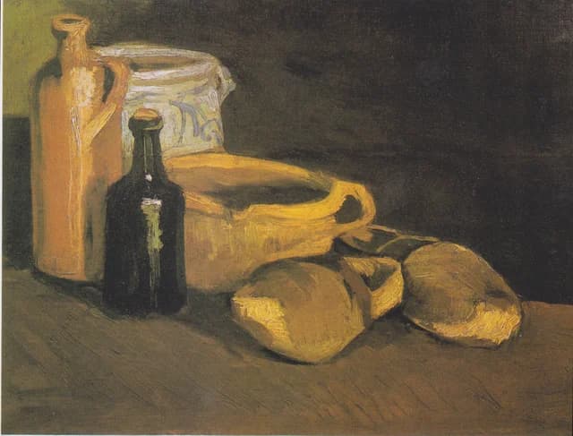 Still Life with Clogs and Pots