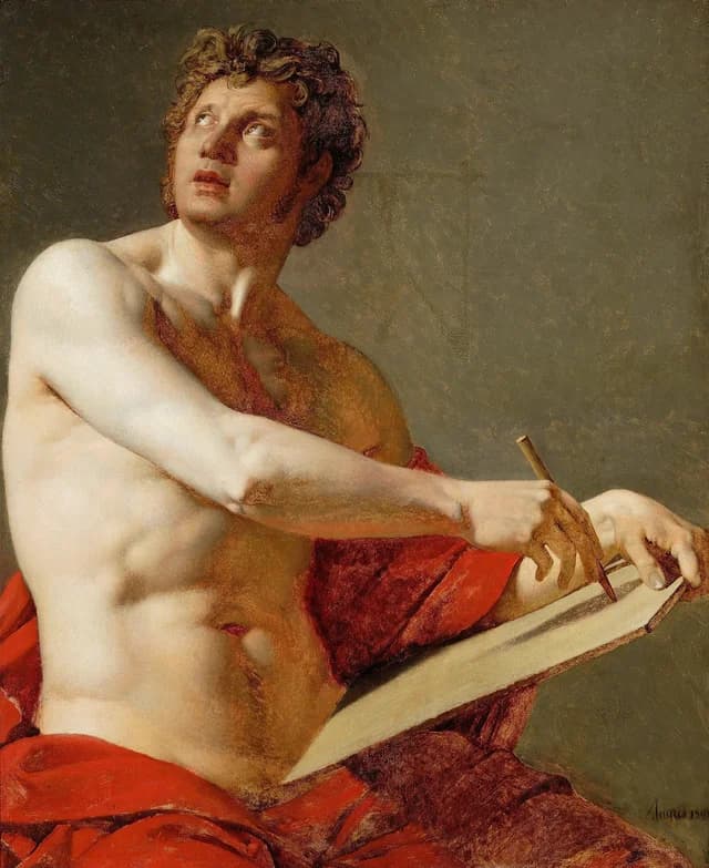 Estudio académico de un torso masculino