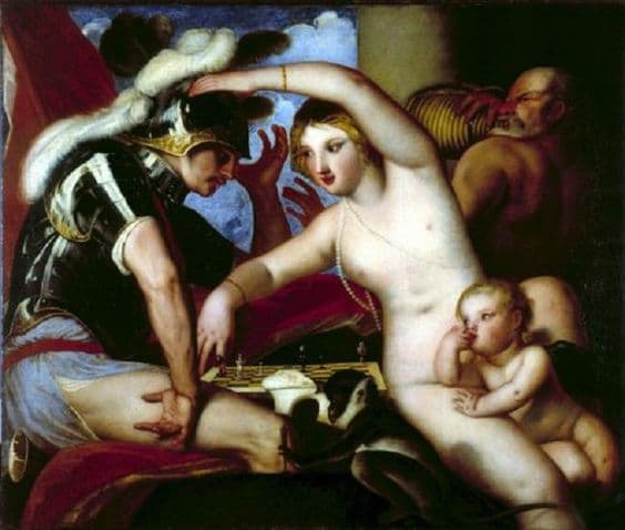 Mars and Venus at the chess