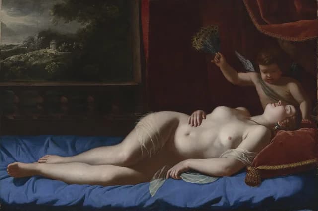 Venus and Cupid (Sleeping Venus)