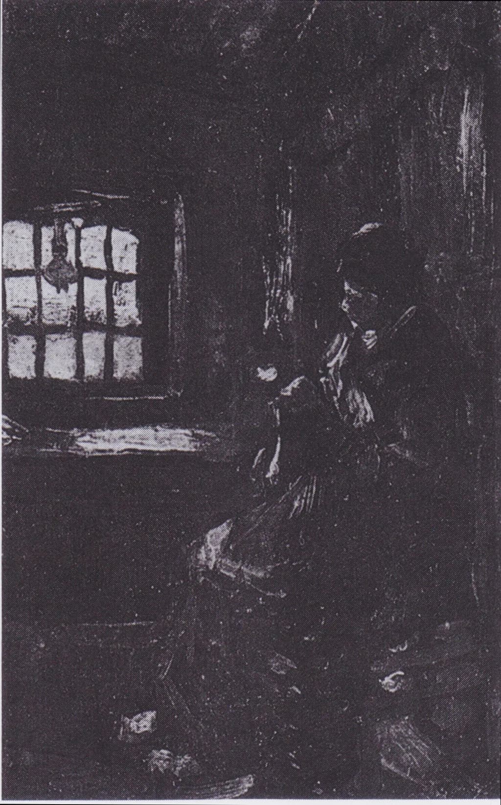 Peasant Woman Darning Stockings