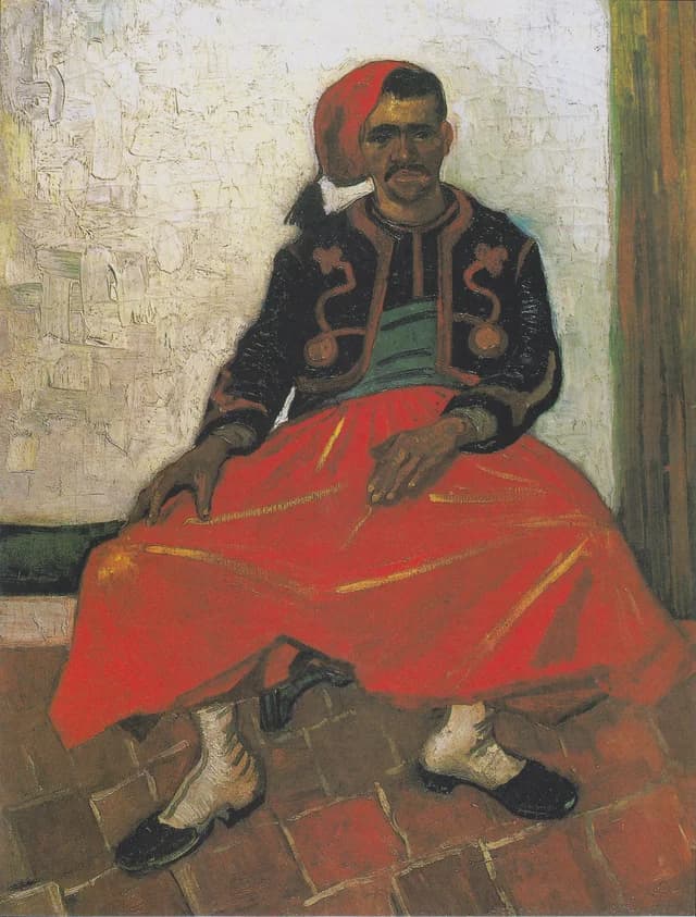 Der sitzende Zuave