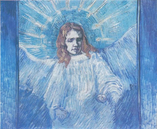 Buste d'ange (d'après Rembrandt)