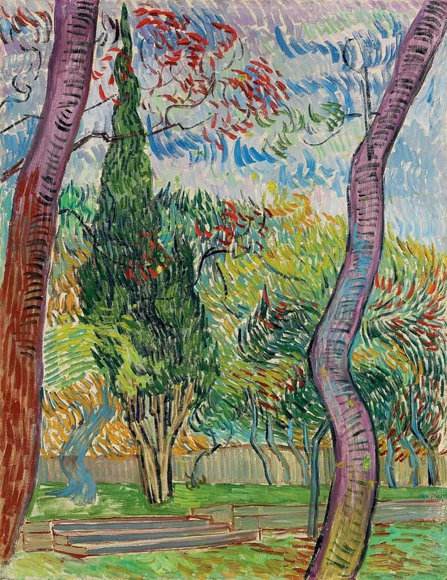 Der Garten des Hospitals Saint-Paul
