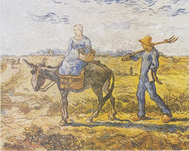 Morgen. Zur Arbeit gehend (nach Millet)