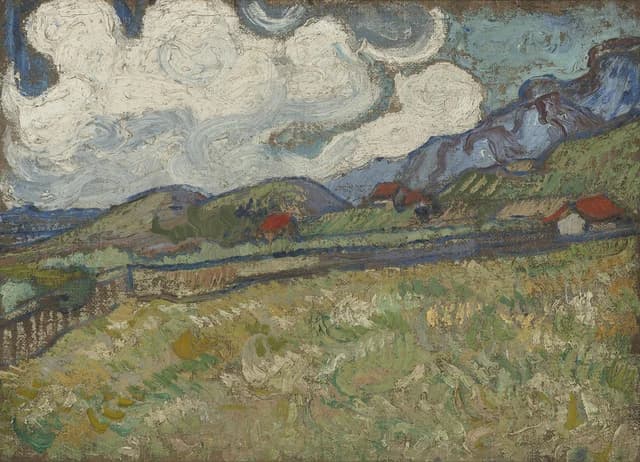 El campo de trigo detrás del hospital de Saint-Paul, Saint-Rémy