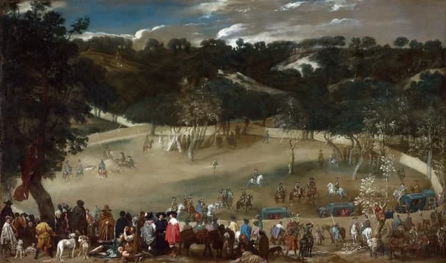 Philip IV hunting Wild Boar (La Tela Real)