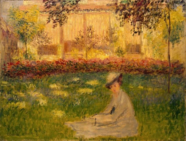 Frau im Garten