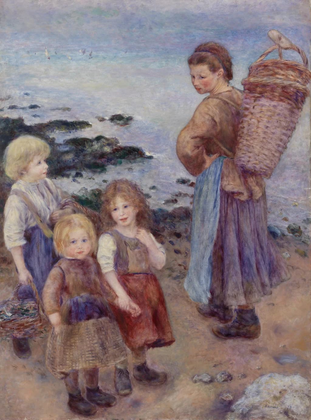 Mussel-Fishers at Berneval (Pêcheuses de moules à Berneval, côte normand)