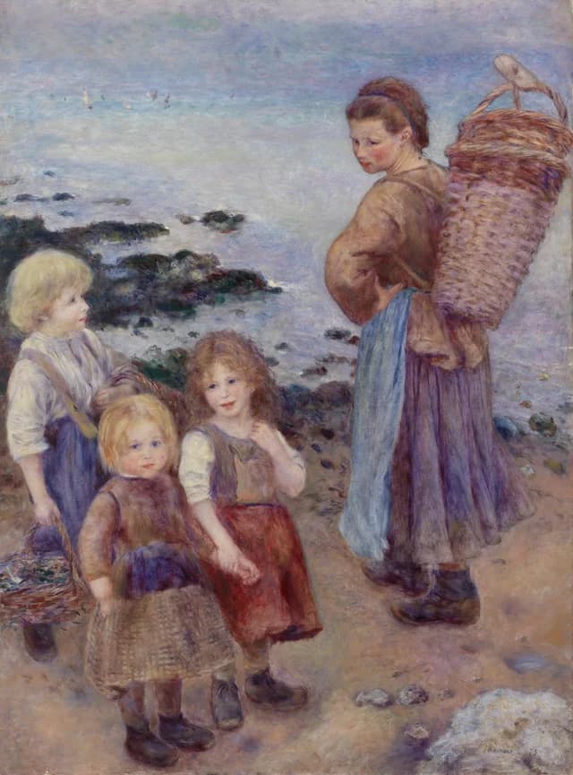Mussel-Fishers at Berneval (Pêcheuses de moules à Berneval, côte normand)