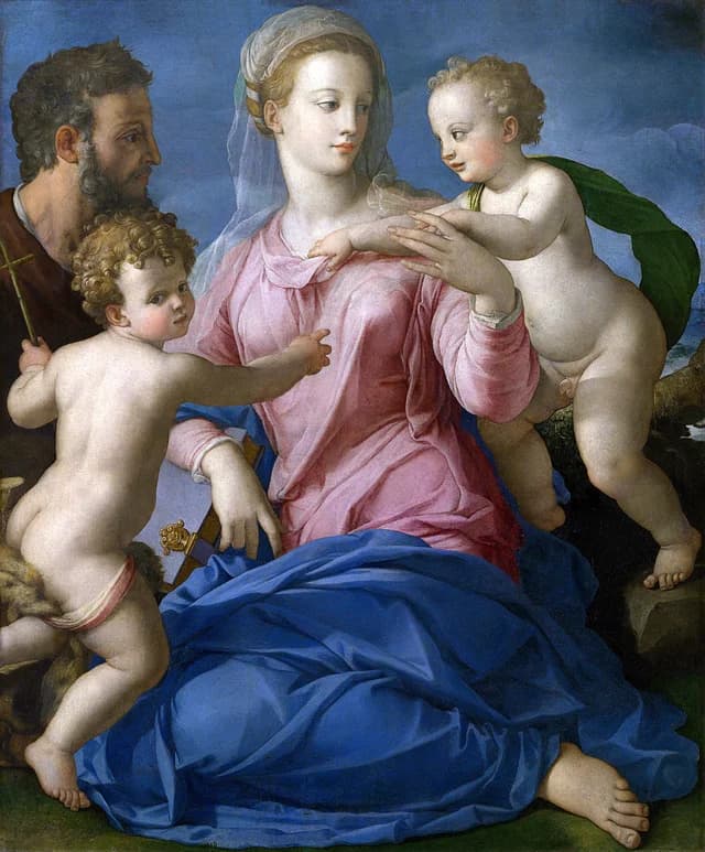 Die Heilige Familie mit dem Johannesknaben (Madonna Stroganoff)