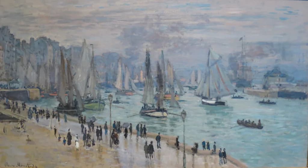 Fishing boats leaving the harbor, Le Havre
