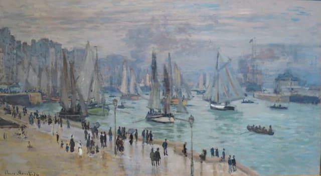 Fishing boats leaving the harbor, Le Havre