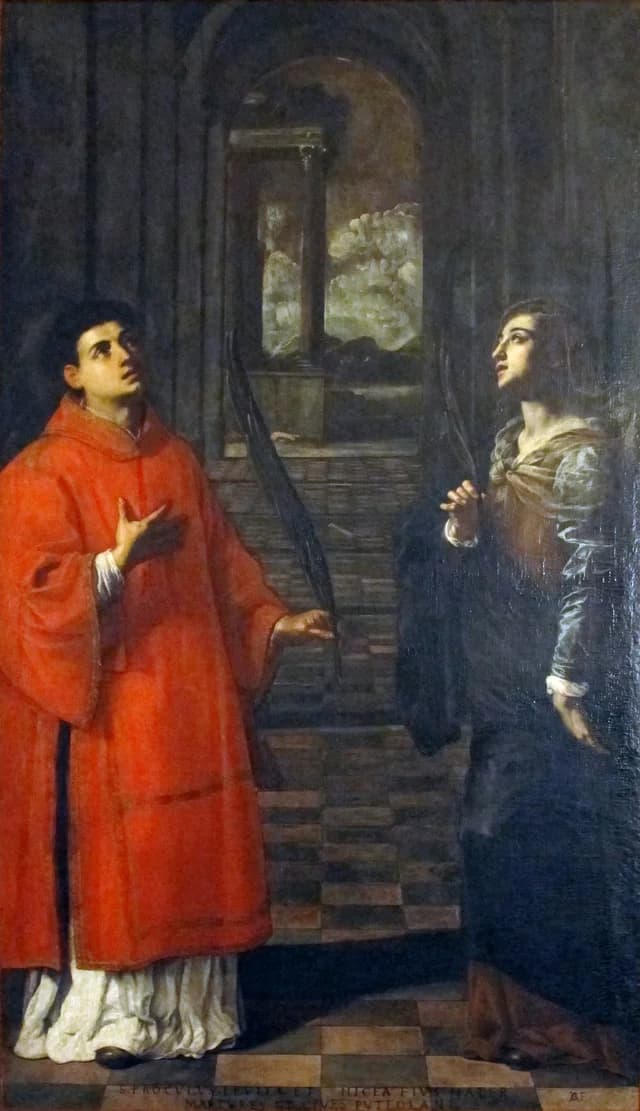 Der heilige Proculus von Pozzuoli und seine Mutter, die heilige Nicaea