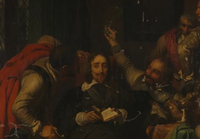 Charles I Insulted by Cromwell's Soldiers