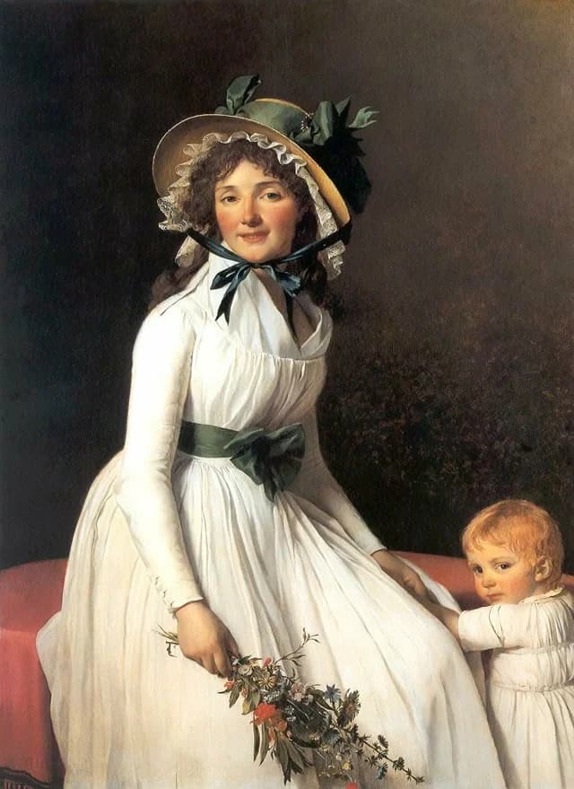 Ritratto di Madame Émilie Sériziat e suo figlio