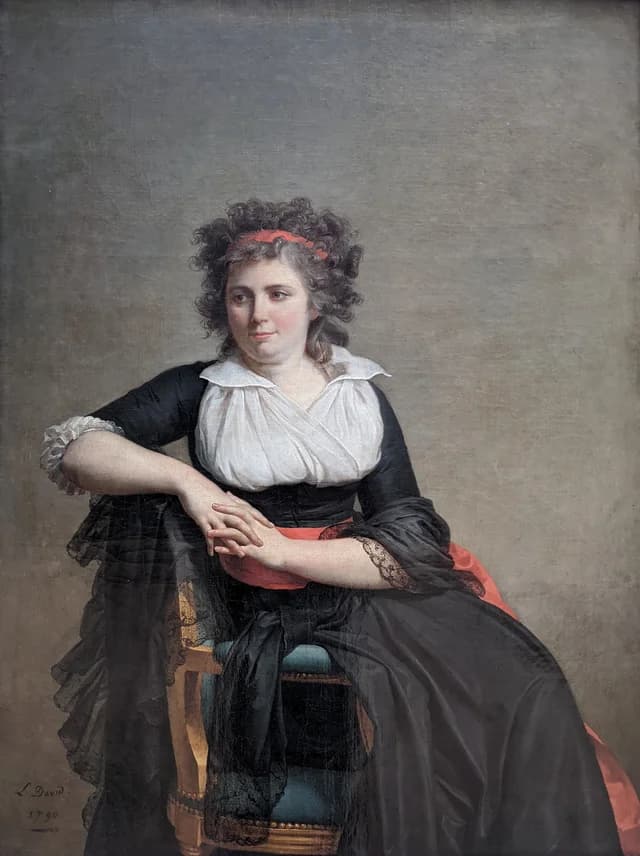Porträt der Marquise d'Orvilliers