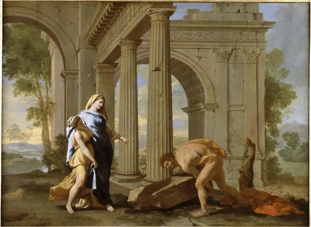 Theseus findet das Schwert seines Vaters