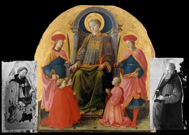 Saint Lawrence Enthroned with Saints and Donors