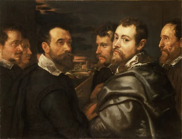 Self-Portrait in a Circle of Friends in Mantua