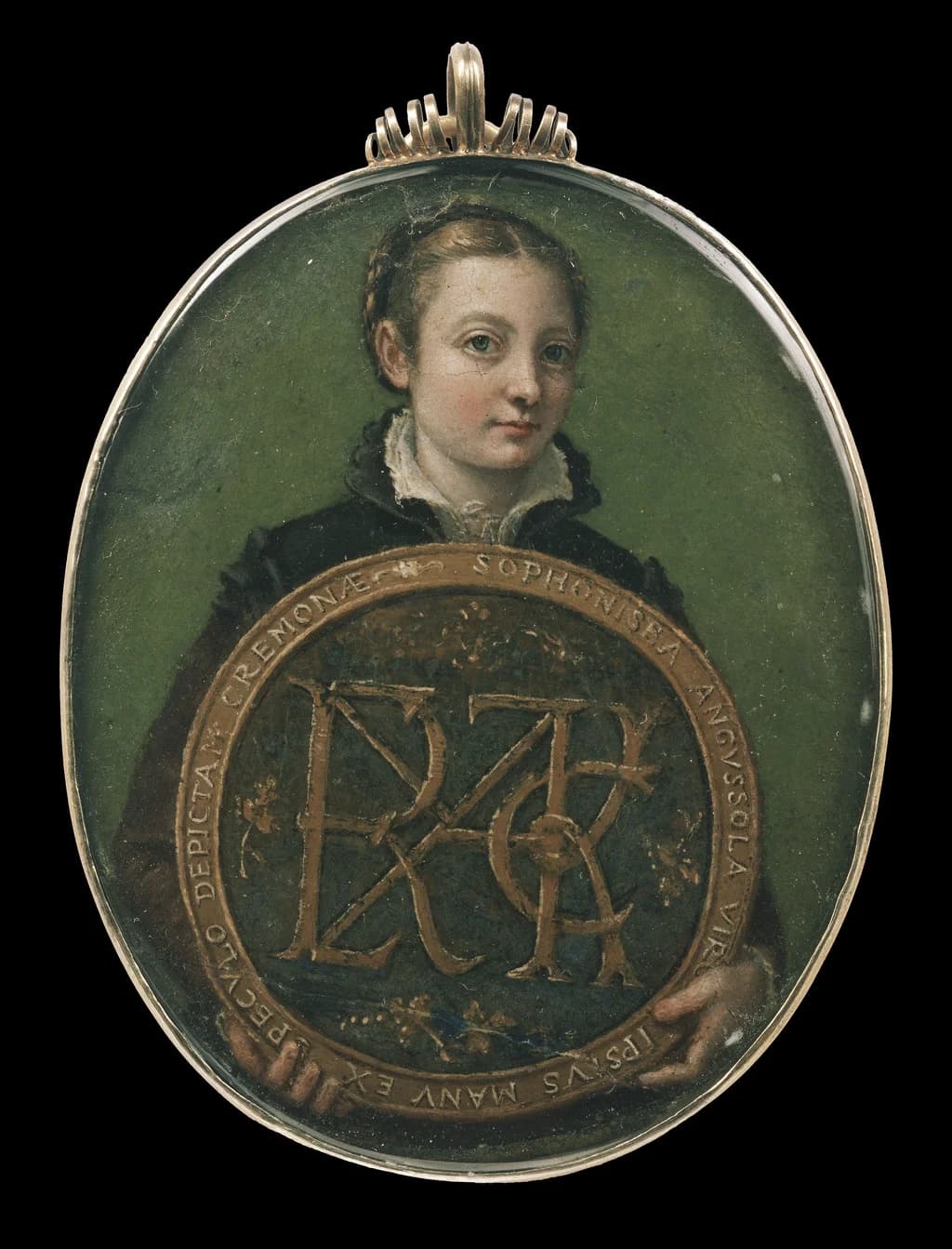 Miniature Self Portrait (Anguissola, Boston)