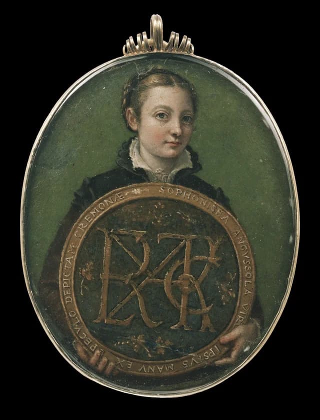 Miniature Self Portrait (Anguissola, Boston)