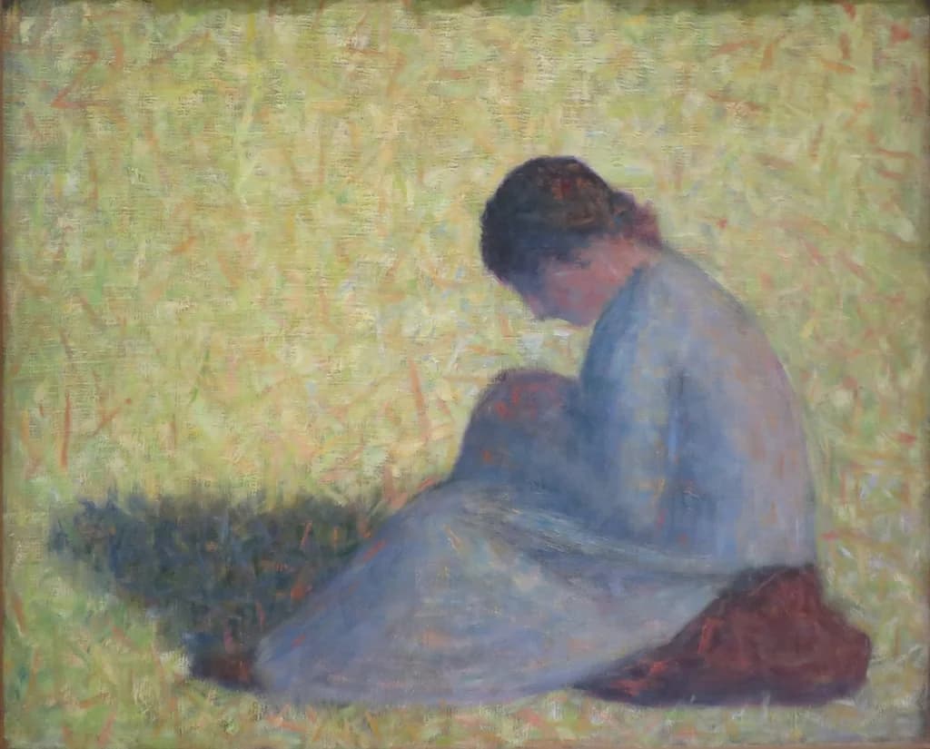 Peasant Woman Seated in the Grass