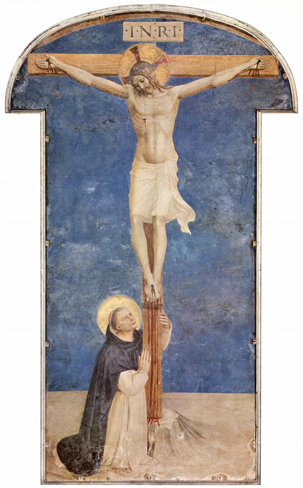 Saint Dominic adoring the Crucifixion