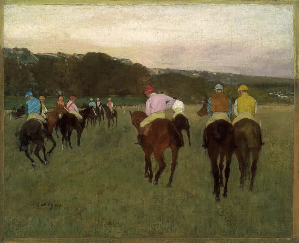 Racehorses at Longchamp