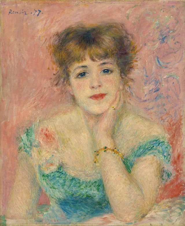 Portrait of the actress Jeanne Samary
