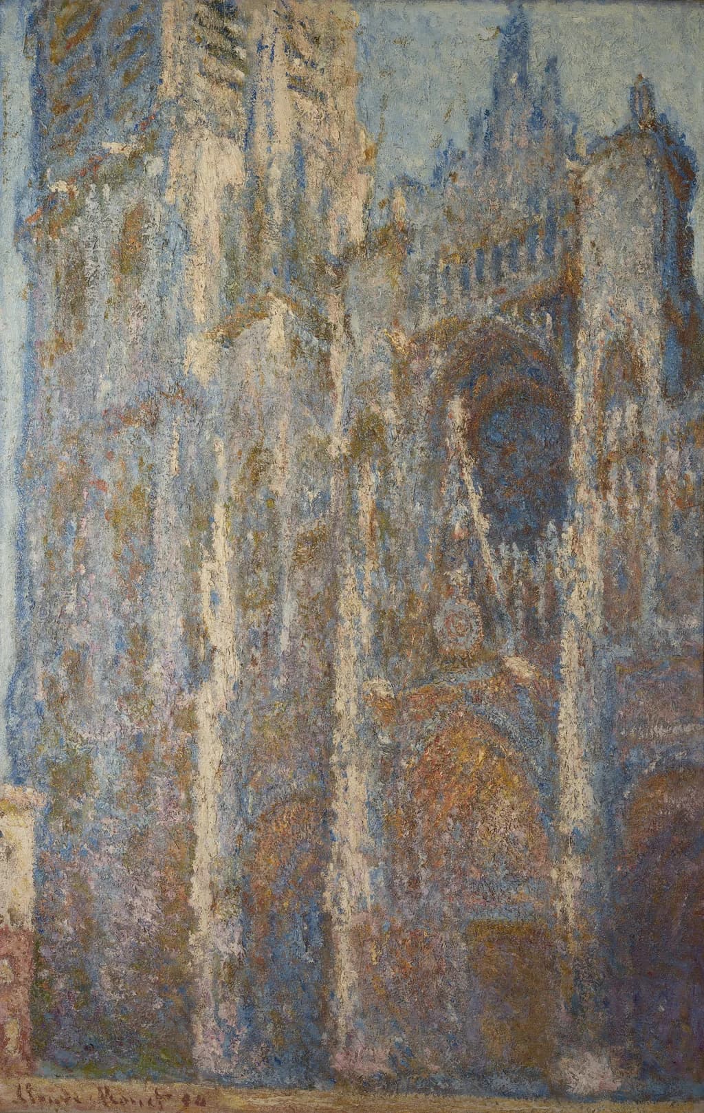 Rouen Cathedral, Portal and Tower d'Albane, Midday