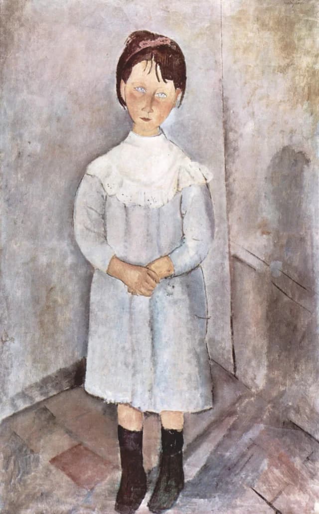 Menina de azul